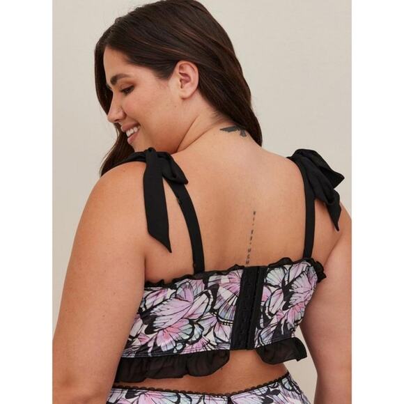 Torrid Satin Ruffle Underwire Bra Size 2 - Picture 6 of 6